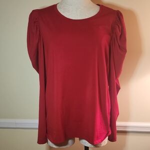 Chicos Puff Sleeve Top 2/L